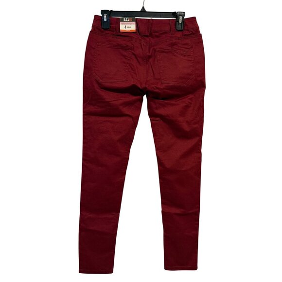 5.11‎ Tactical Women's Defender-Flex Maroon Pant Slim Fit Size 4 NWT - Picture 5 of 10